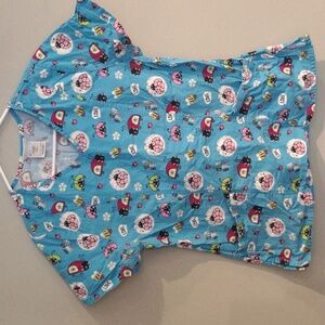 SCRUBSTAR women's small ladybug scrub 2 pocket top‎
